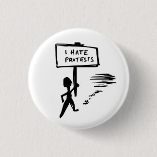 protest badge 1 inch round button