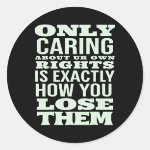 Protest Billionaires And Trump Policies Classic Round Sticker