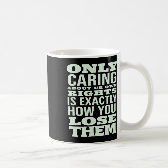 Protest Billionaires And Trump Policies  Coffee Mug (Right)