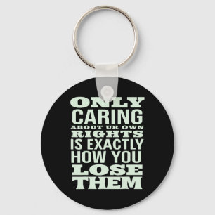 Protest Billionaires And Trump Policies Keychain