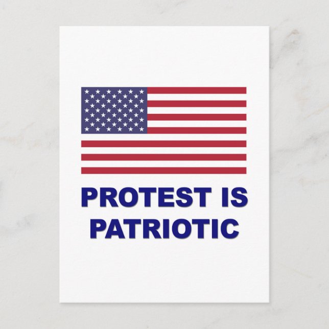Protest is Patriotic Postcard (Front)