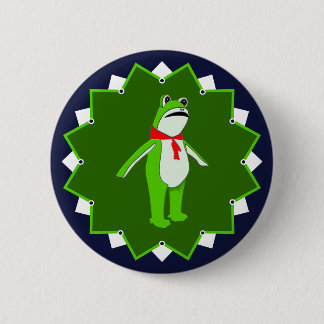 Protest No Kings Frog 2 Inch Round Button