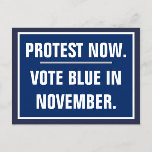 Protest Now Vote in November Election Template Postcard