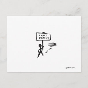 protest postcard