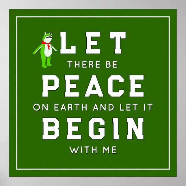 Protest Rally Peace On Earth Poster (Front)