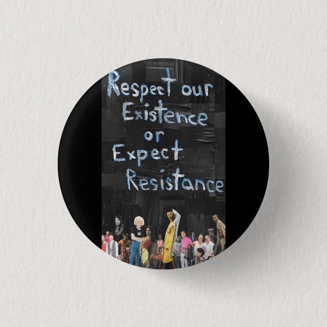 Protest Sign 1 Inch Round Button (Front)
