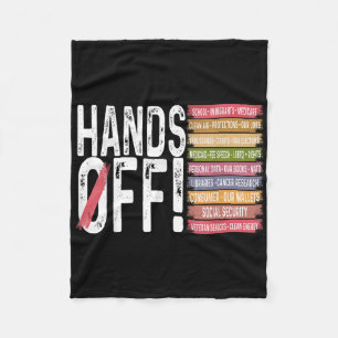 Protest Social Security And Medicare Protest Fleece Blanket
