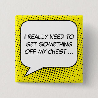 Protest Speech Bubble Your Message Template 2 Inch Square Button
