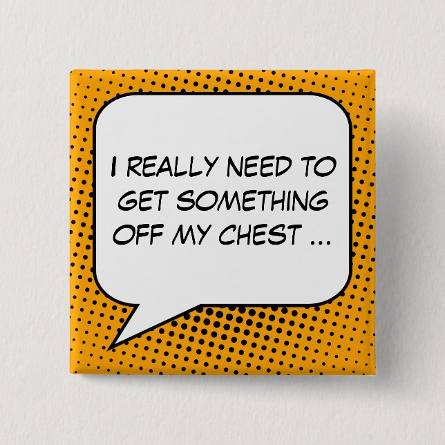 Protest Speech Bubble Your Message Template 2 Inch Square Button (Front)