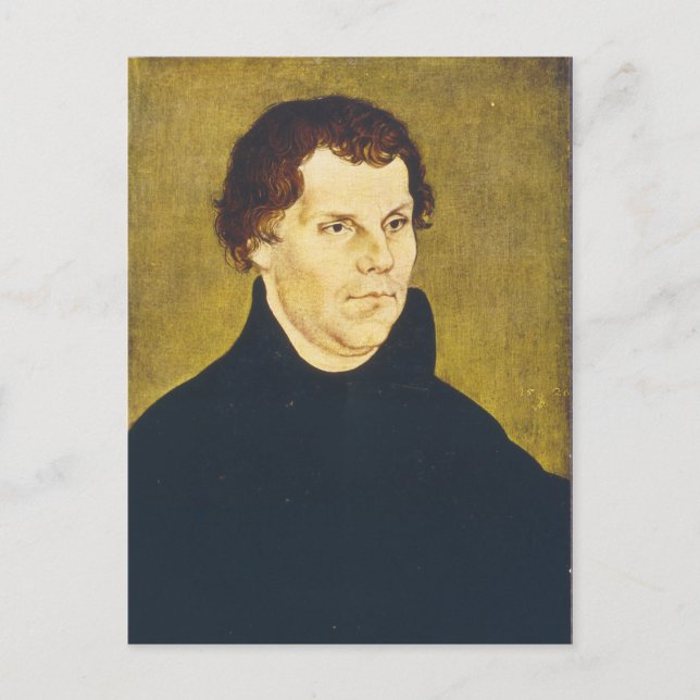 Protestant Reformist Martin Luther by L. Cranach Postcard (Front)