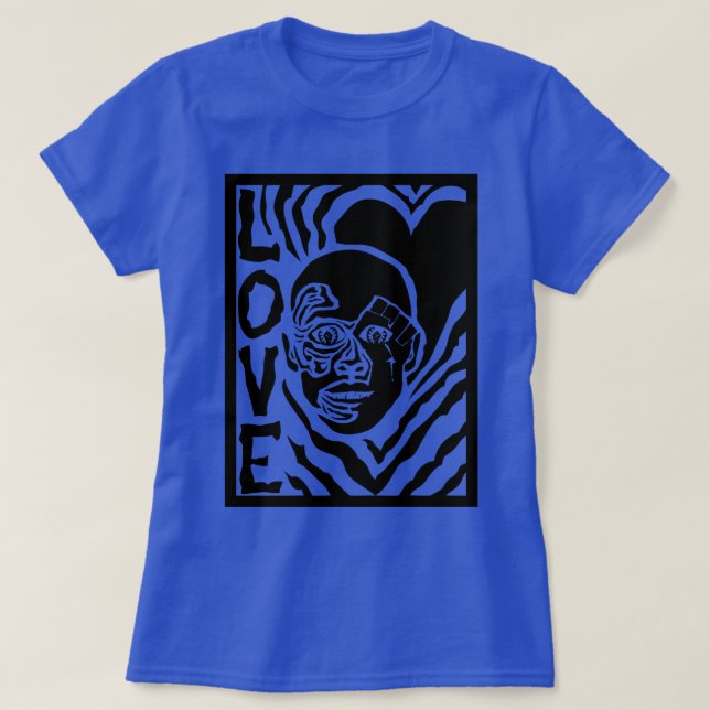 protestation avec amour T-shirt (Design devant)