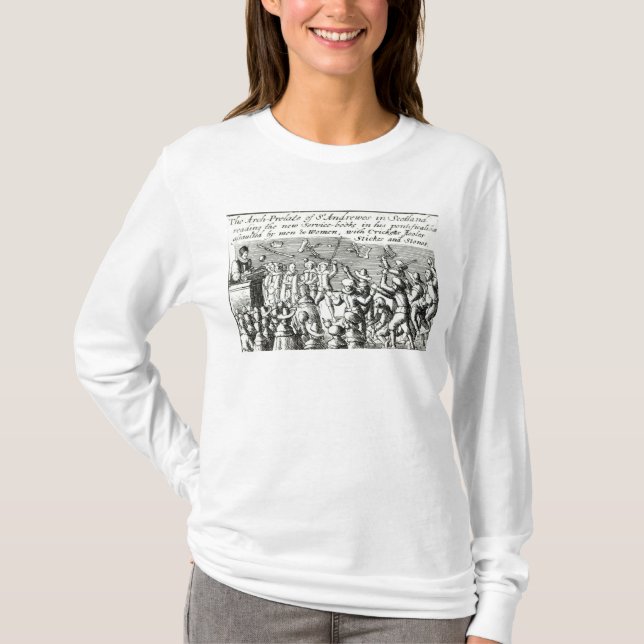 Protesters in Edinburgh, 1637 T-Shirt (Front)