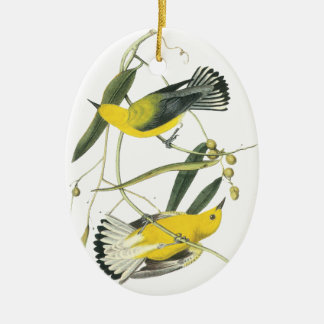 Prothonotary Warbler, John Audubon Ceramic Ornament