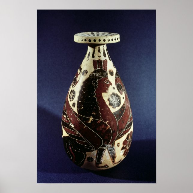 Proto-Corinthian style vase with a sphinx Poster (Front)