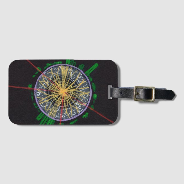 Proton Collisions at the LHC luggage tag (Front Horizontal)