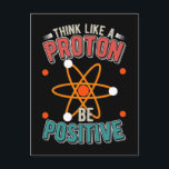 Proton Science Humour Physicist Nerd Postcard<br><div class="desc">Vet Tech Students Veterinary Technician. Love Animal Rescue Veterinarian Job.</div>