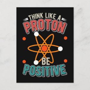 Proton Science Humour Physicist Nerd Postcard