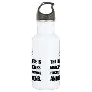 Protons Electrons Neutrons Morons 532 Ml Water Bottle