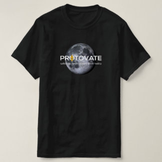 Protovate noir sur le T-shirt Homme Lune