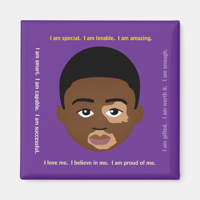 #Proud2BNaturalMe #Affirmations Locker Magnet (Front)