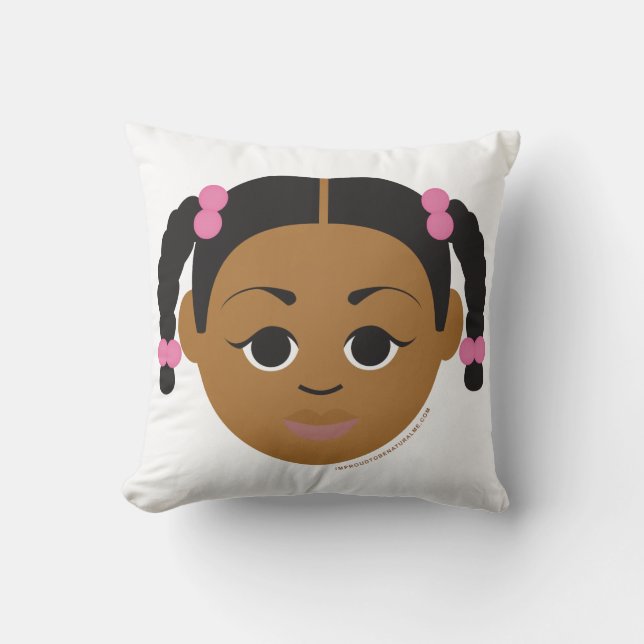 #Proud2BNaturalMe #NaturalHair Throw Pillow (Front)