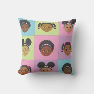 #Proud2BNaturalMe #NaturalHair Throw Pillow