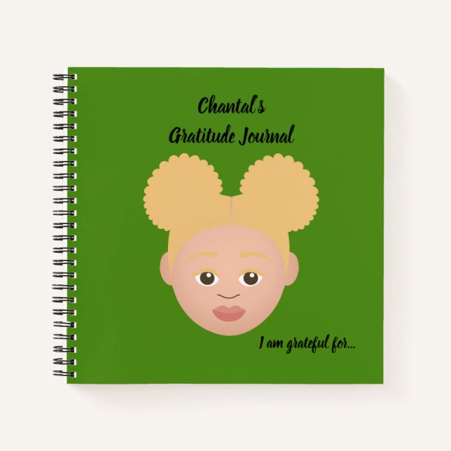 #Proud2BNaturalMe Personalized Gratitude Journals (Front)