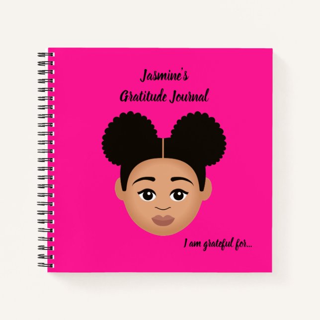 #Proud2BNaturalMe Personalized Gratitude Journals (Front)