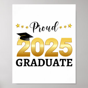 Proud 2025 Graduate Graduating Cl Of 2025  Poster