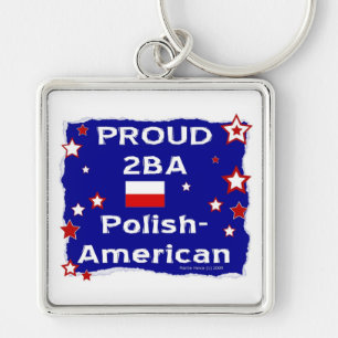 Proud 2BA Polish-American Keychain
