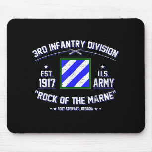 Proud 3rd Infantry Division Rock Of Marne Us Veter Mouse Pad