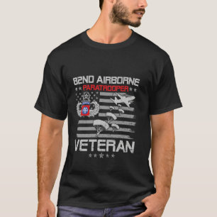 Proud 82nd Airborne Division Paratrooper Veteran F T-Shirt
