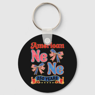 Proud Aamerican Nene 250 Yrs Patriotic Grandma Keychain
