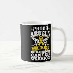Proud Abuela Of A Childhood Cancer Warrior Awarene Coffee Mug