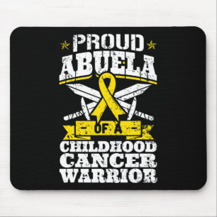 Proud Abuela Of A Childhood Cancer Warrior Awarene Mouse Pad