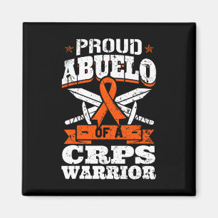 Proud Abuelo Of A Crps Warrior Rsd Awareness Ribbo Magnet