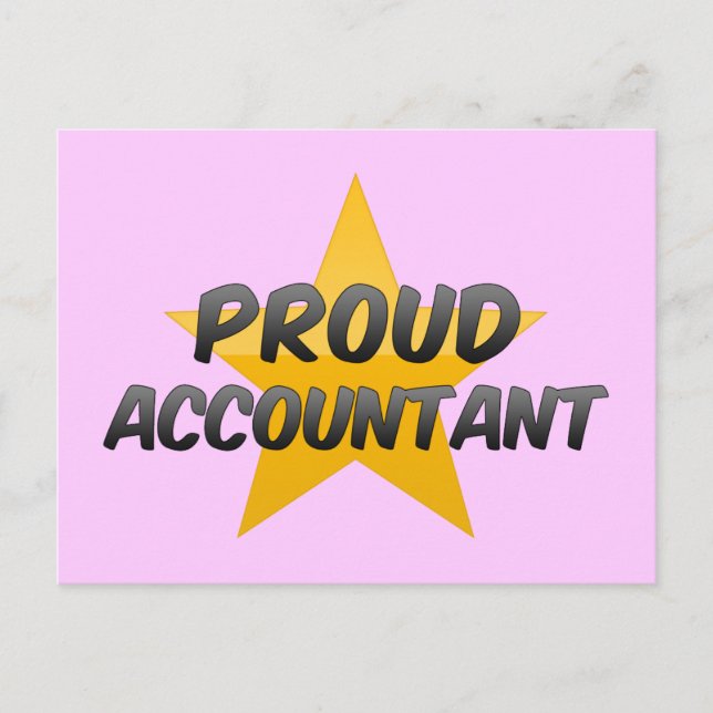 Proud Accountant Postcard (Front)