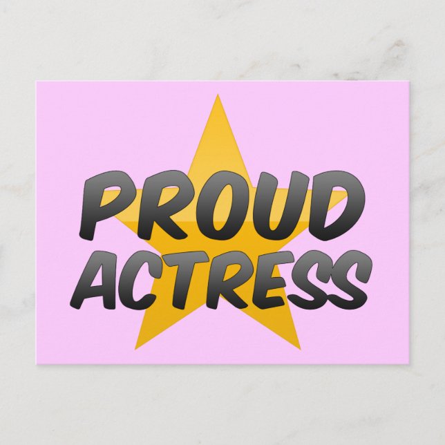 Proud Actress Postcard (Front)
