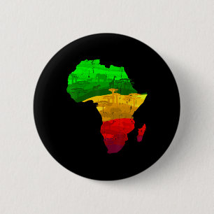 Proud Africa Map Green Yellow Red African Pride Ju 2 Inch Round Button