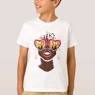 Proud African American Black Woman Afro Black Hist T-Shirt