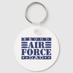 Proud Air force Dad Keychain