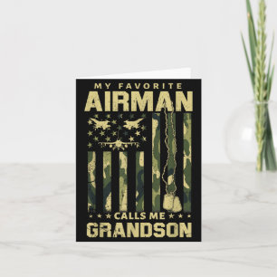 Proud Air Force Family Favourite Airman Calls Card