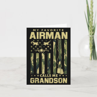 Proud Air Force Family Favourite Airman Calls Card