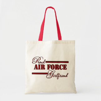 Proud Air Force Girlfriend (Red N Black) Tote Bag