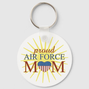 Proud Air Force Mom Keychain
