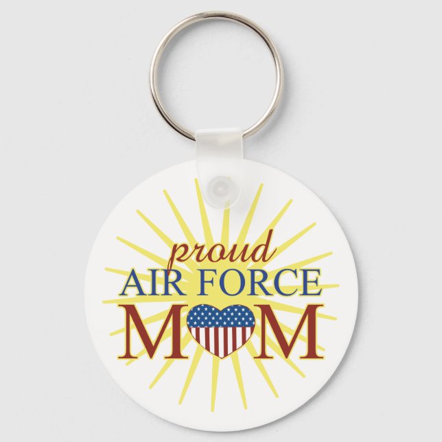 Proud Air Force Mom Keychain (Front)
