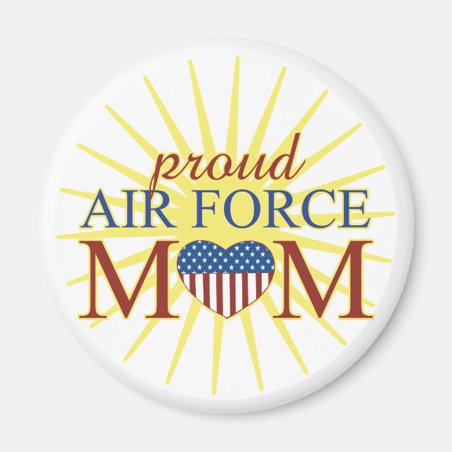 Proud Air Force Mom Magnet (Front)