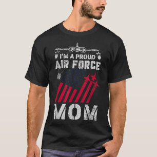 Proud Air Force Mom Military Us Air Force Family M T-Shirt