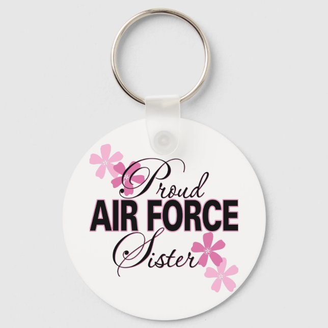 Proud Air Force Sister Keychain (Front)