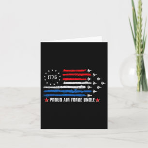 Proud Air Force Uncle 4th Of July 1776 American Us Card